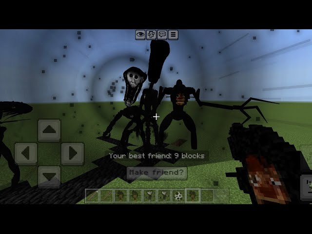Shadow nightmare meets creepy sarah ADDON in Minecraft PE 