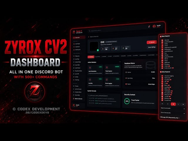 Ultimate All In One Discord Bot With Dashboard | 500+ Commands CV2 | Free Source Code