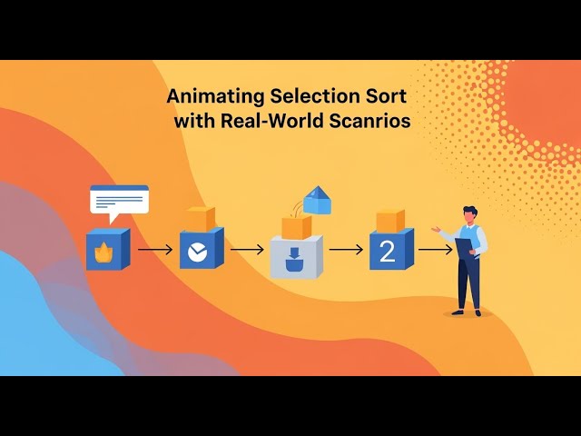 Selection Sort Algorithm Explained Visually | Data Structures & Algorithms Animation