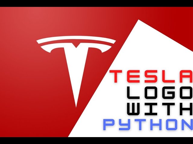 Python Dasturlash tili yordamida TESLA logotipini chizish...
