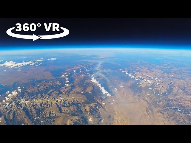 High-Altitude Balloon Flight Over Wyoming's Highest Peak | 4K 360° VR
