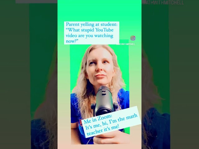 It’s me, hi I’m the math teacher it’s me! #mathwithmitchell #mathteacher #virtualteaching