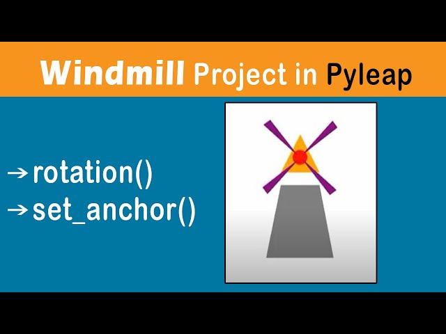 Windmill project in pyleap: How to use rotation method