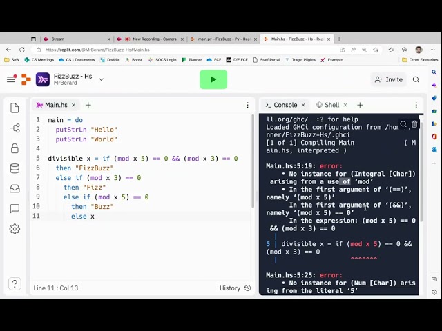 FizzBuzz, but it's in Haskell