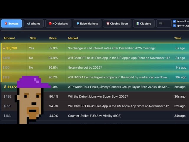 Polymarket Dashboard to See Whale's Trades