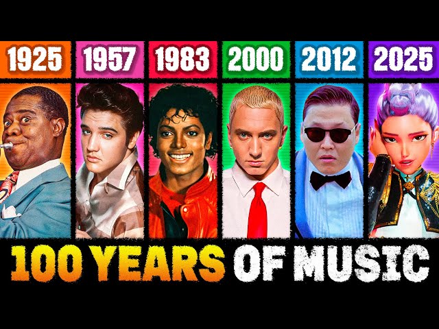 Biggest Song Each Year for 100 Years! (1925 - 2025)