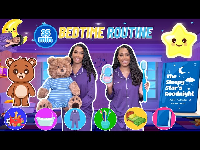 Bedtime Routine + Story Time| Learning with Ms Houston