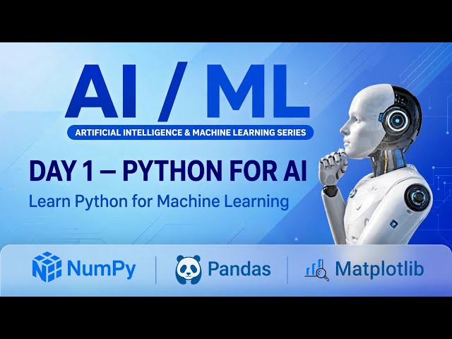 Day 1 - Python for AI | Complete Roadmap + 3 Projects for Beginners | Daily AI/ML Series