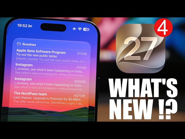 iOS 27 Beta 4 - Everything New in Under 4 Minutes !