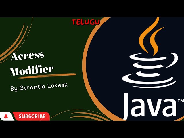 Part 26: Access Modifiers in Java | Telugu