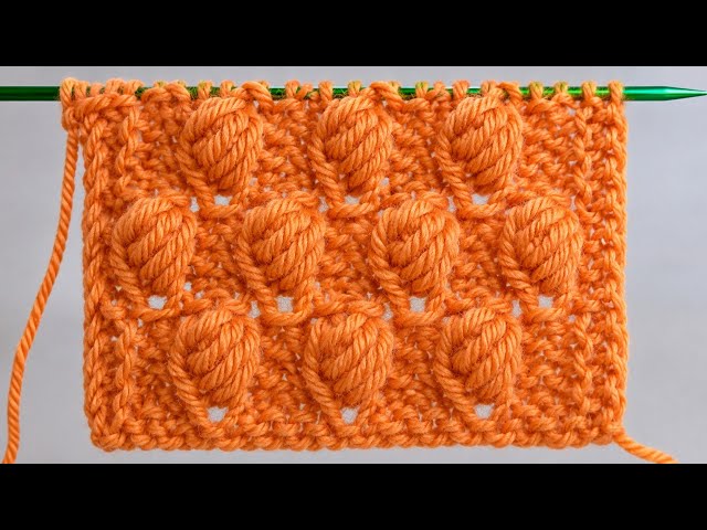Beautiful Shell-Like Stitch Pattern | Easy Knitting Tutorial for Beginners 🐚🧶