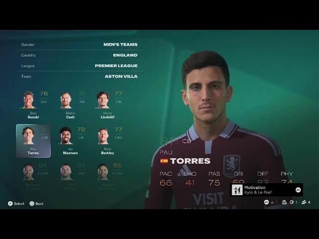 FC 27: ASTON VILLA PLAYER FACES AND RATINGS