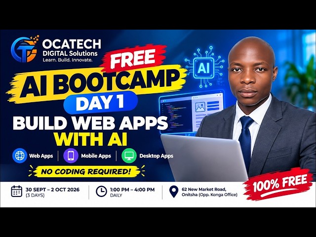 Build Web Apps with AI WITHOUT Coding 🚀 | Day 1 FREE AI App Development Boot