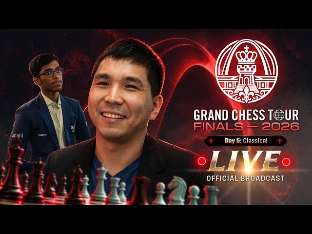 Grand Chess Tour Finals 2026: Day 5 | Praggnanandhaa vs. Caruana | Classical 2 & Bonus Blitz