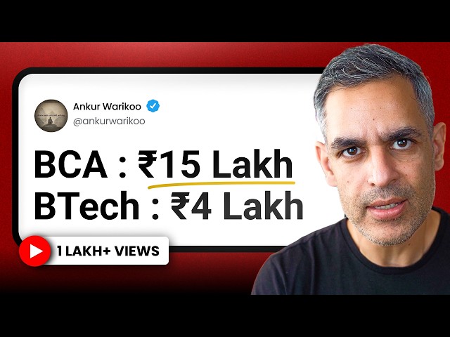 Can BCA Really Beat B.Tech in 2026?! | Warikoo Careers Hindi