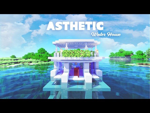 This Aesthetic Modern House Is Built on Water! 🌊 | Minecraft