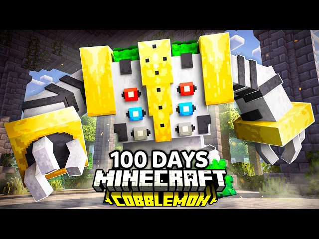 I Spent 100 Days as an ANCIENT LEGENDARY TRAINER in Pokémon Minecraft VS my Rival! (Duos Cobblemon)
