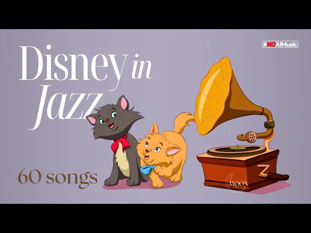 60 Disney Songs in Jazz ☕ 3-Hour Relaxing BGM for Studying, Working, Coffee Time (no interruptions)