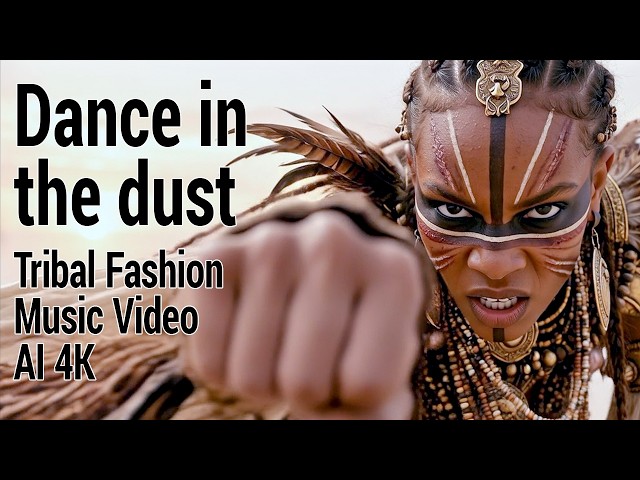 Fashion Tribal Dances - Dance in the Dust - AI Music Video 4K Fred Froese