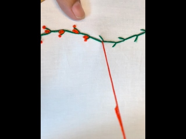 Mini flower embroidery 🧵#embroidery #sewing #design #stitch #handmade #crochet #tutorial #shorts