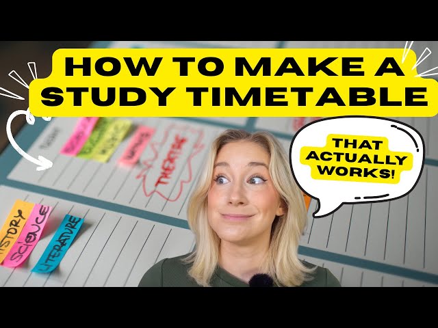 How to make a REALISTIC Study table |  2357 Revision method (it works every time!)