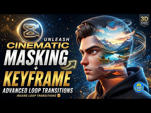 How to Create Custom Loop Transition in CapCut (Masking&Keyframes)| Cinematic Video Editing Tutorial