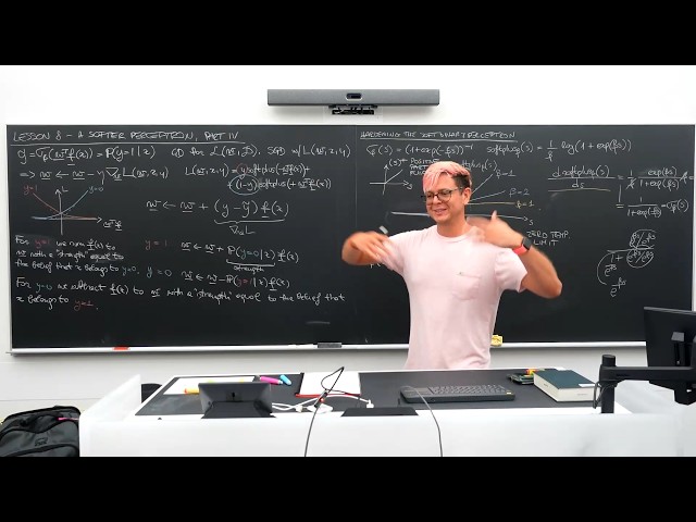 Lesson 08 – A softer perceptron, part IV: hardening and multi-class