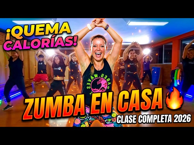 ZUMBA Fitness BAILE ejercicio para ADELGAZAR en CASA 🔥 CLASE COMPLETA 2026
