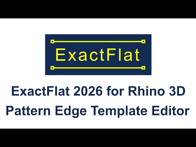 Pattern Edge Template Editor | ExactFlat 2026 for Rhino 3D