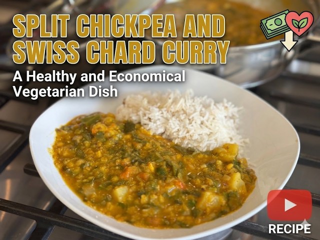 One-Pan Creamy Split Peas and Swiss Chard Curry | The Ultimate Comfort Food (Vegan & Easy!)