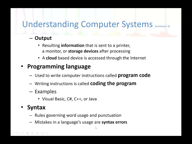 Programming Logic and Design Lecture 1-1: An Overview of Computer Systems (Hardware and Softwrae)