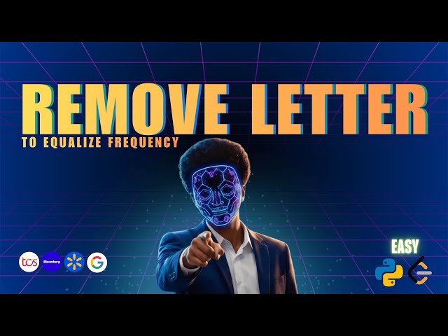 LeetCode 2423 - Remove Letter to Equalize Frequency | Simple Python Explanation for Beginners