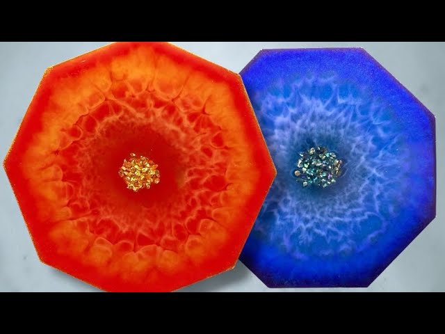 #513 Two Pours - Fire and Ice Tutorials in Epoxy Resin