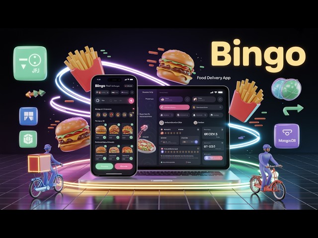 🍔🔥 LIVE: Bingo Food Delivery App Development Using React JS, Node JS & Express JS | Full Stack MERN