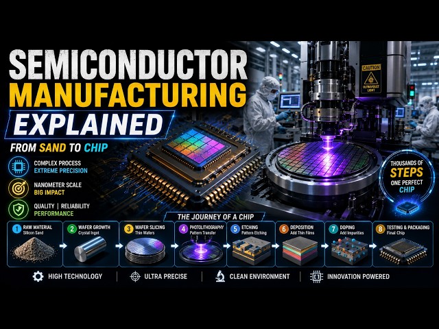 Semiconductor Manufacturing Explained | How Computer Chips Are Made in 3D 💻🔬|3D DECODE