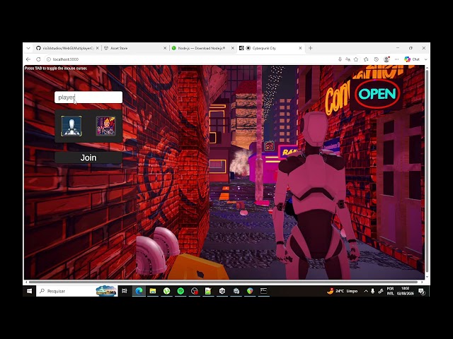 How to Deploy WebGL Multiplayer - Cyberpunk City Server in Render