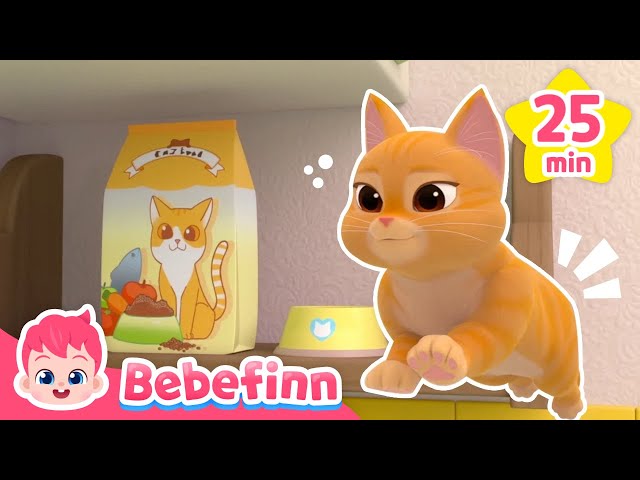 🐈 Boo The Cat and Friends @kikipuppupㅣBebefinn Best Nursery Rhymes and Stories for Kids