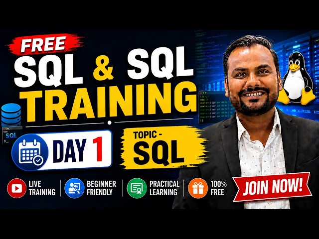 Day 1 | SQL Training | FREE SQL & Linux Training