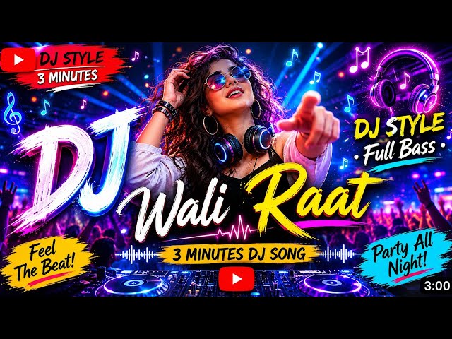 🎧 DJ Wali Raat |  DJ Song | Full Bass Boosted Party Mix 🔥🎶