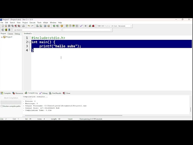 What is Programming? C Language Program Structure Explained Chapter One