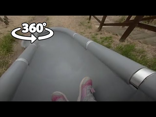 360 VR - Chloe Cam - On the Slide at Barnby Dun Playground