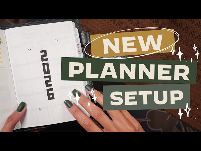 Back to B6 for 2026 ✨ My Main Planner Setup · Sterling Ink Common Planner