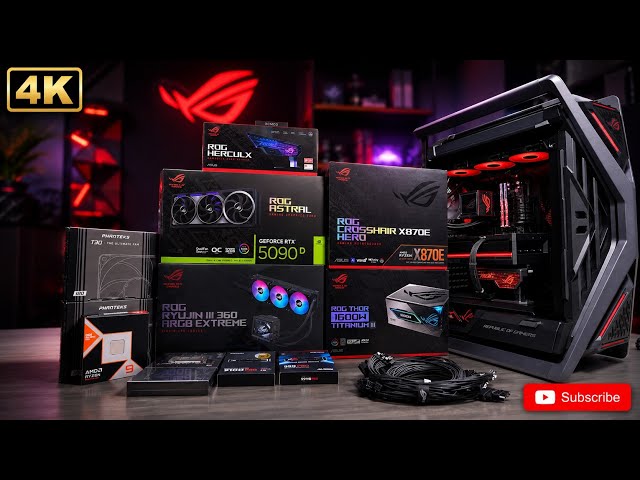 DREAM ASUS ROG ASTRAL RTX 5090D GAMING PC BUILD | RYZEN 9 9950X3D | ASUS ROG Hyperion GR701