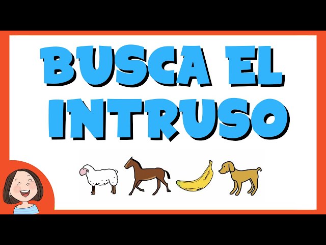 Busca el intruso | Categorías semánticas