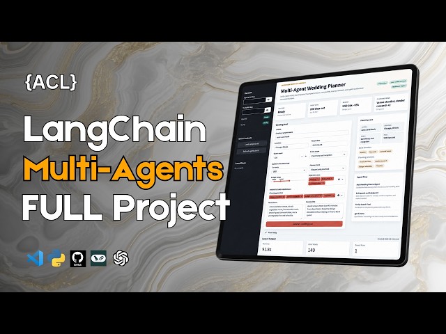 Build a Multi-Agent AI Wedding Planner with LangChain | Full Project Step-by-Step