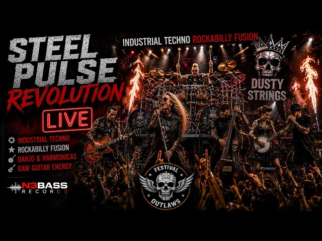 Steel Pulse Revolution (LIVE) — Dusty Strings | Industrial Techno Rockabilly Fusion