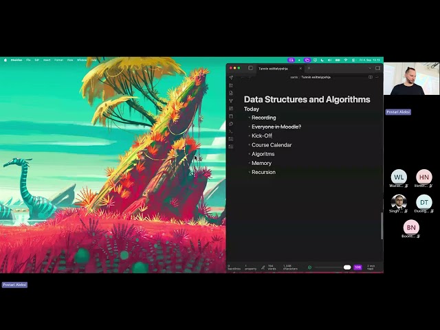 Data Structures and Algorithms - Lesson 01 - Sep 04, 2026