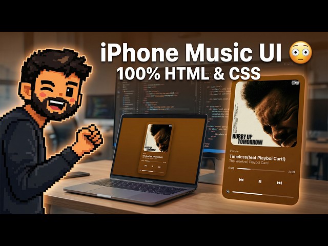 Recreating Apple Music UI using only HTML & CSS 😳 | Day-10