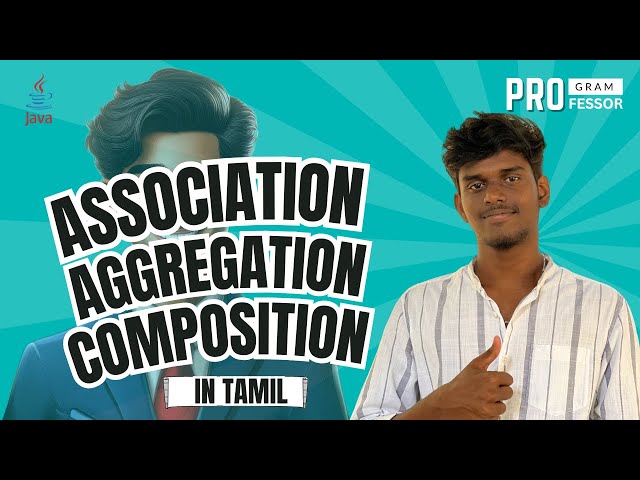 #36 Association Aggregation Composition in Java Tamil
