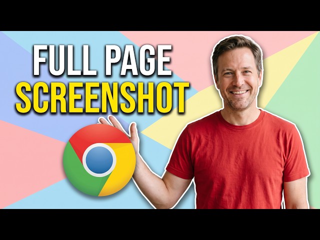 How To Easily Take A Full Page Screenshot In Google Chrome (Easy Guide)